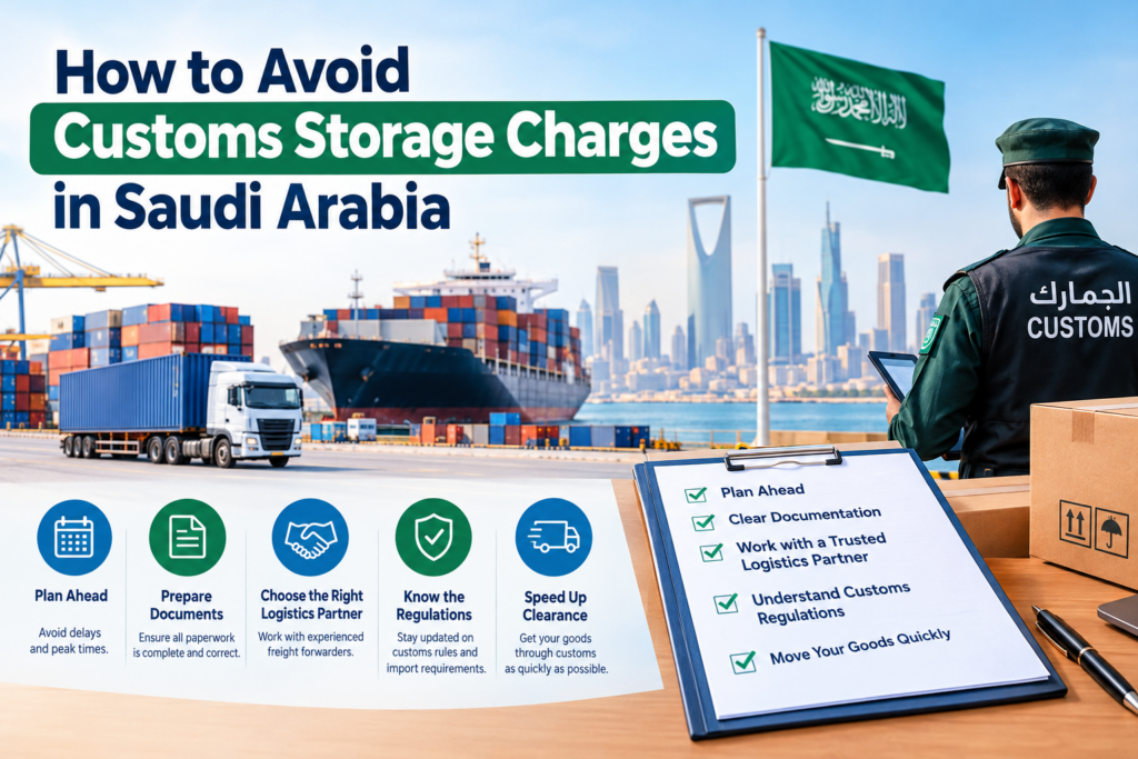 customs storage charges Saudi Arabia