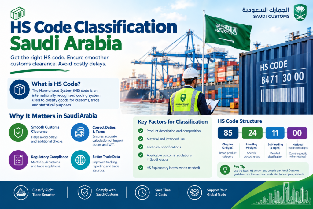 HS code classification Saudi Arabia